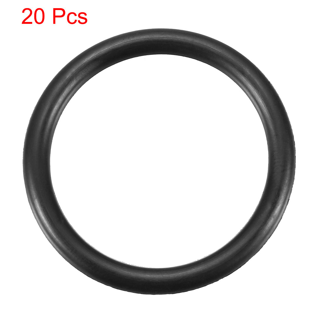 Harfington Nitrile Rubber O-Rings Metric Buna-N Sealing Gasket Black, Pack of 20