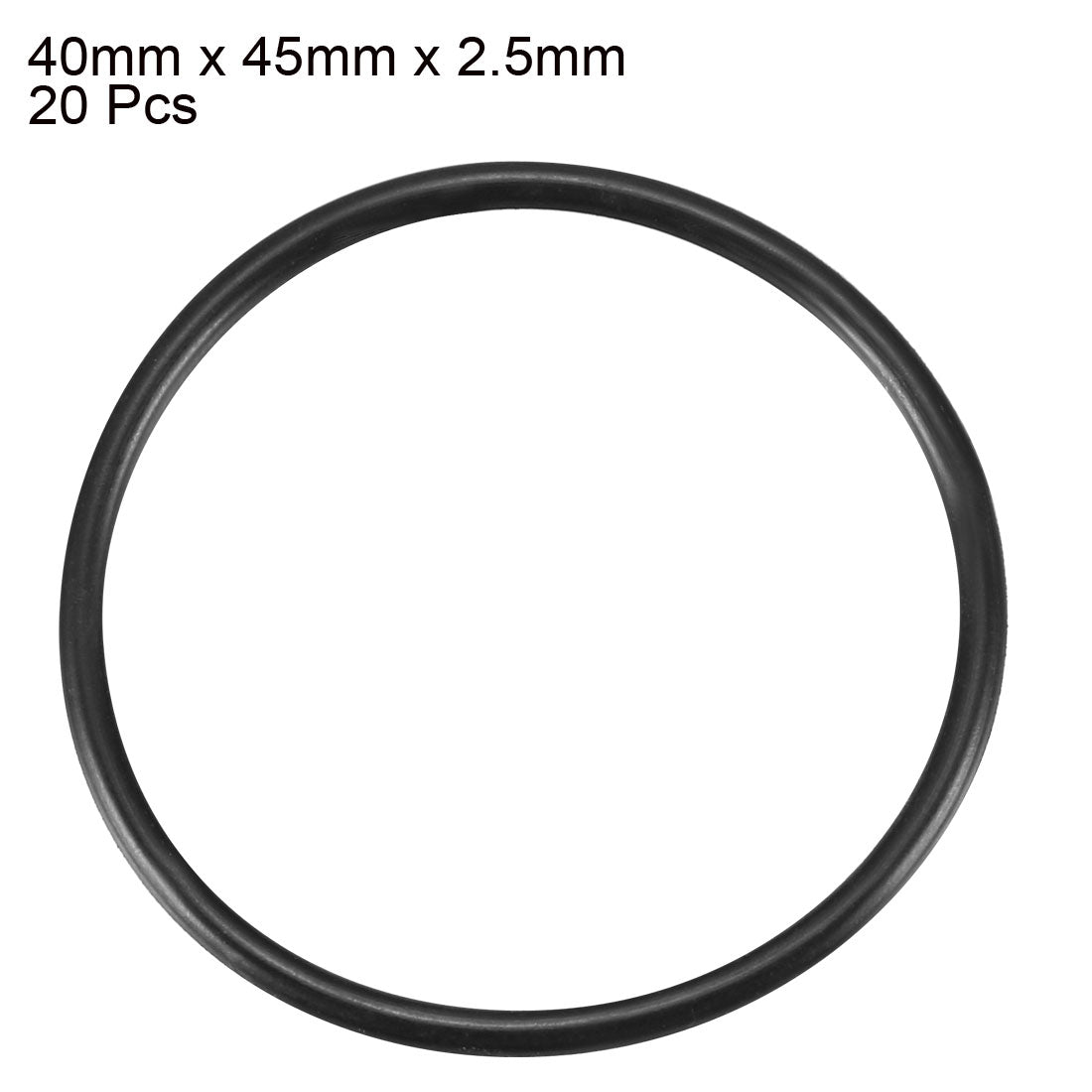 Harfington Nitrile Rubber O-Rings Metric Buna-N Sealing Gasket Black, Pack of 20