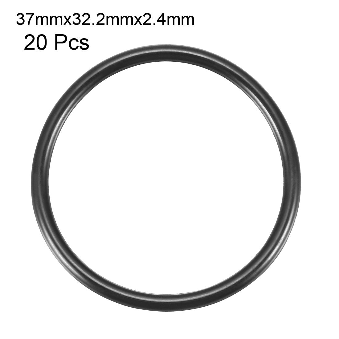 Harfington Nitrile Rubber O-Rings Metric Buna-N Sealing Gasket Black, Pack of 20