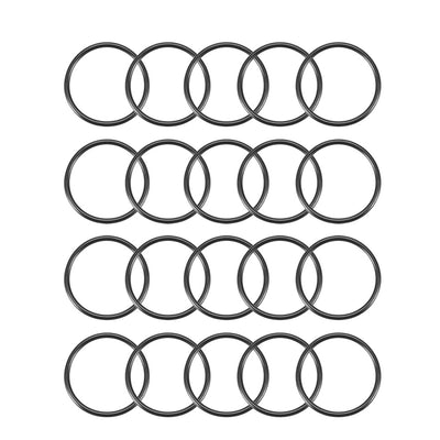 Harfington Nitrile Rubber O-Rings Metric Buna-N Sealing Gasket Black, Pack of 20