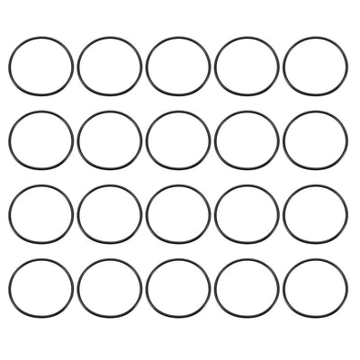 Harfington Nitrile Rubber O-Rings Metric Buna-N Sealing Gasket Black, Pack of 20