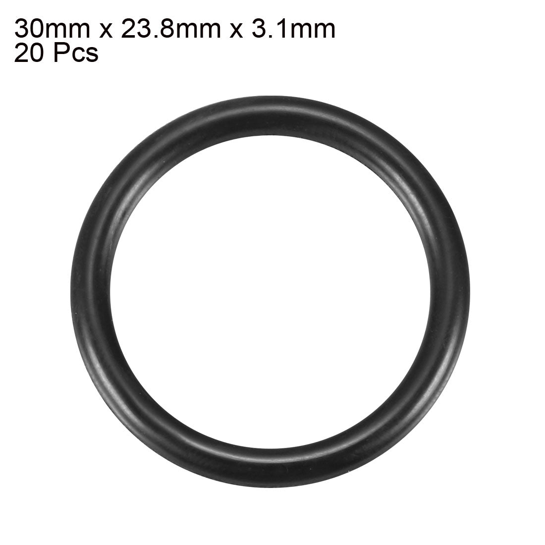 Harfington Nitrile Rubber O-Rings, Metric Buna-N Sealing Gasket, 20Pcs