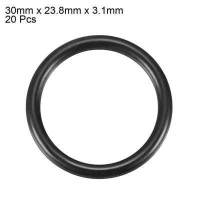 Harfington Nitrile Rubber O-Rings, Metric Buna-N Sealing Gasket, 20Pcs