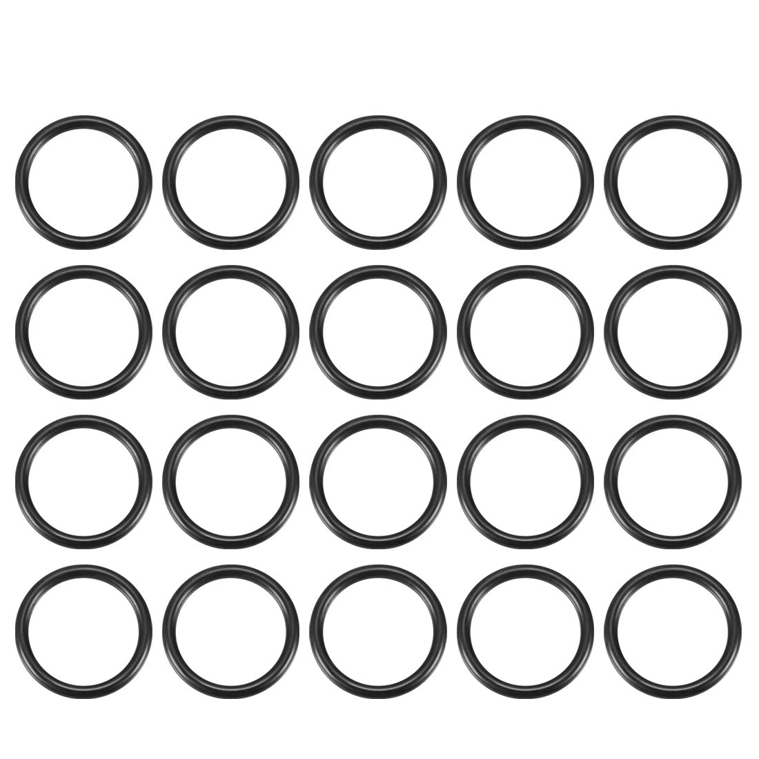 Harfington Nitrile Rubber O-Rings, Metric Buna-N Sealing Gasket, 20Pcs