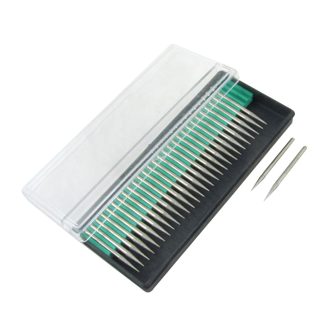 Harfington 30 Pcs 13mm Long Abrading Needle Cylindrical Shank Grinding Bits