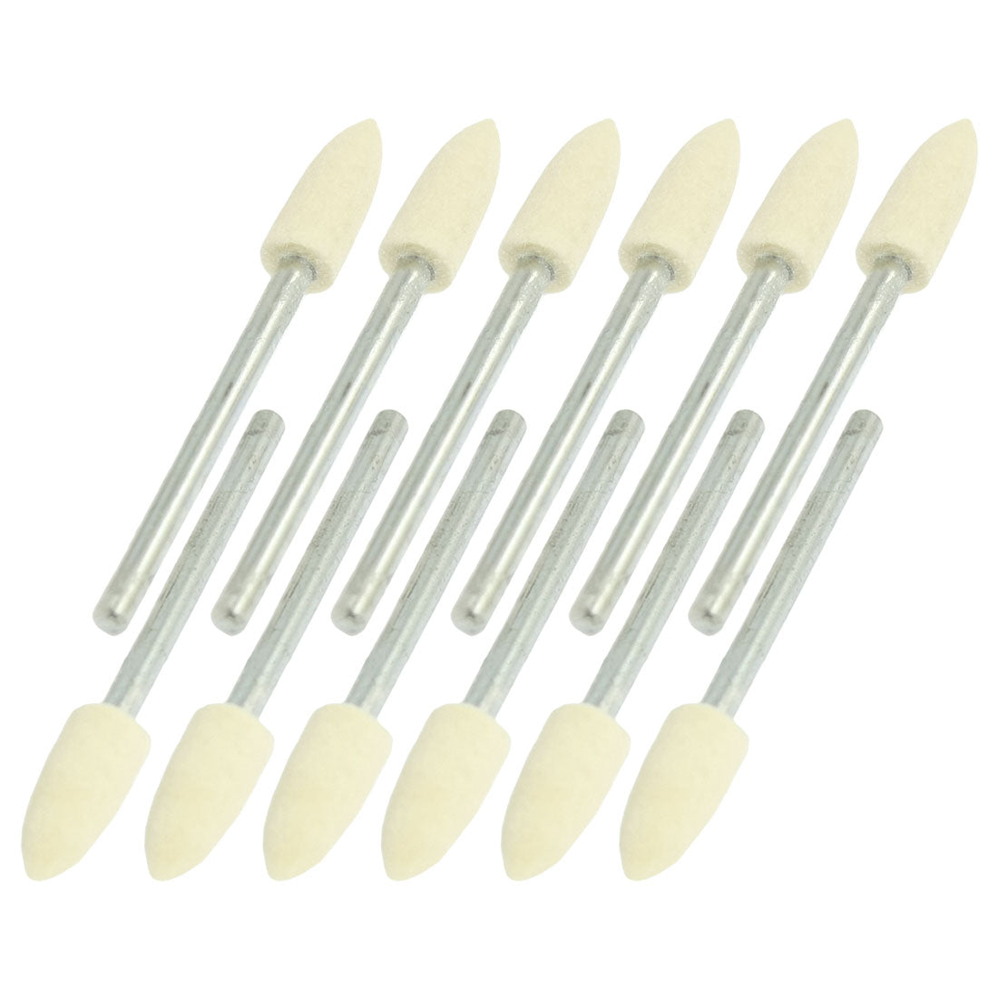 Harfington 12 Pcs 3mm Shank 5mm Diameter Tapered Felt Point Buffing Tool