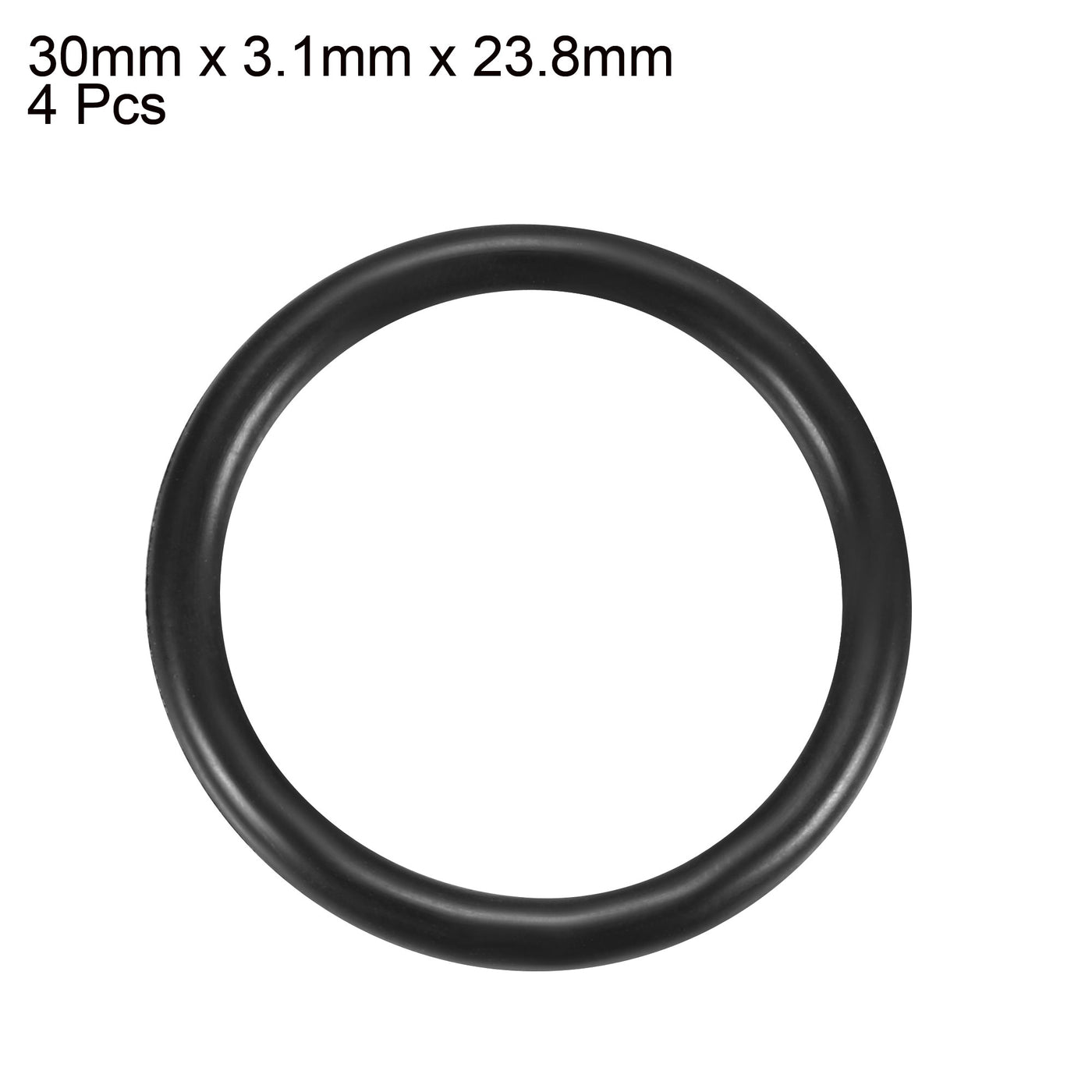 Harfington Nitrile Rubber O-Rings Metric Buna-N Sealing Gasket, Pack of 4