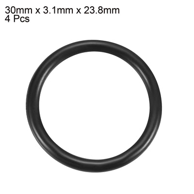 Harfington Nitrile Rubber O-Rings Metric Buna-N Sealing Gasket, Pack of 4