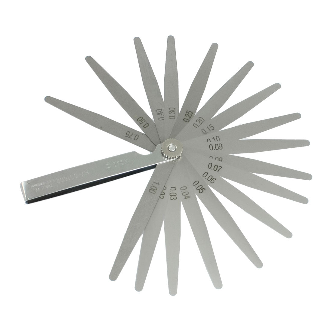 Harfington 17 in 1 0.02-1.00mm Metric Gap Feeler Gauge Measure Tool 4"