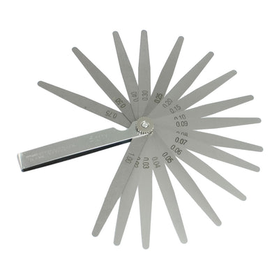 Harfington 17 in 1 0.02-1.00mm Metric Gap Feeler Gauge Measure Tool 4"