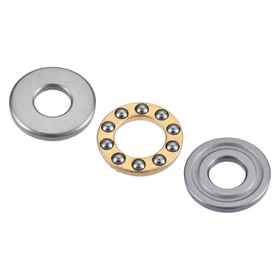 Harfington 19mm x 8mm x 7.2mm Silver Tone Metal Ball Thrust Bearing