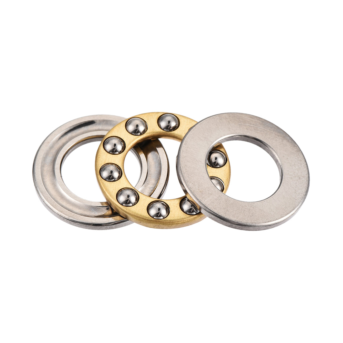 Harfington 18mm x 10mm x 5.5mm Silver Tone Metal Ball Thrust Bearing