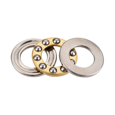 Harfington 18mm x 10mm x 5.5mm Silver Tone Metal Ball Thrust Bearing
