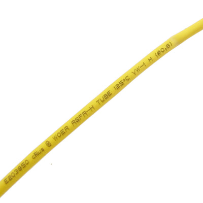 Harfington 0.8mm Dia Yellow Heat Shrinkable Tube Shrink Tubing 10M 32.8ft