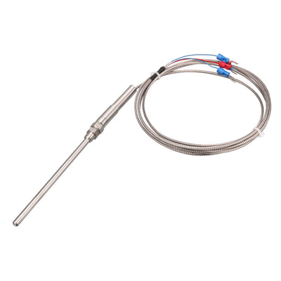 Harfington 0-400C PT100 Type Temperature Sensors Thermocouple Probe 2 Meters