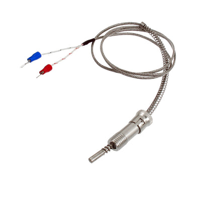 Harfington 0-400C Adjustable Compression Spring Cap K Type Thermocouple 2M