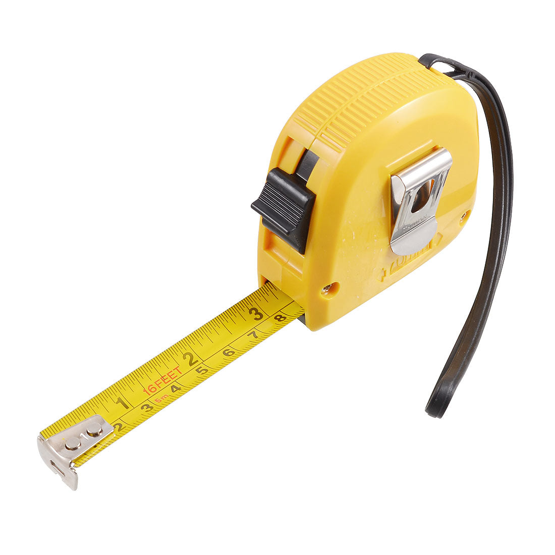 Harfington Belt Clip Retractable Flexible English Metric Ruler Tape 16 Feet 5 Meters