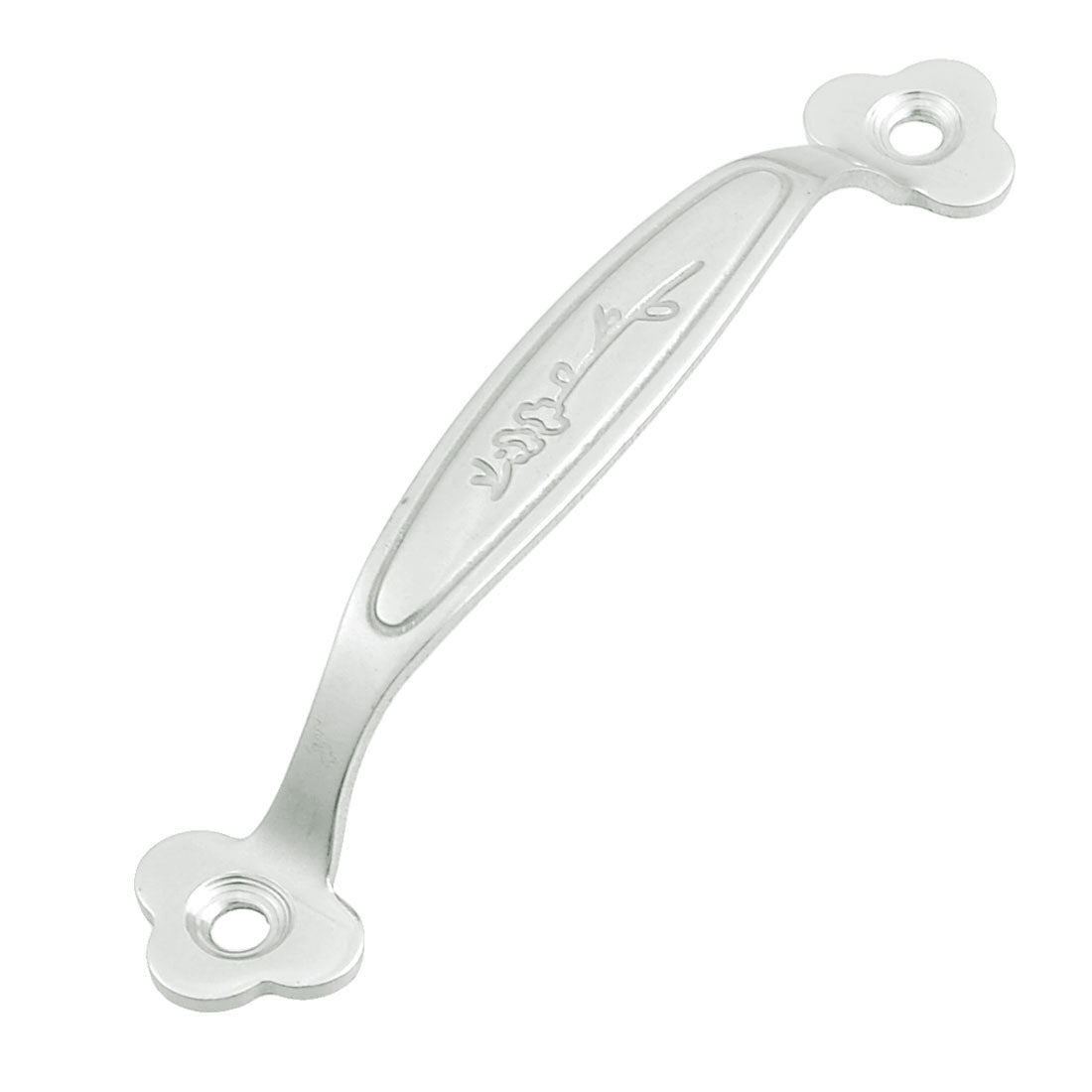 uxcell Uxcell Cupboard Gates Windows Flower Print Metal Handle Pull 4" Length