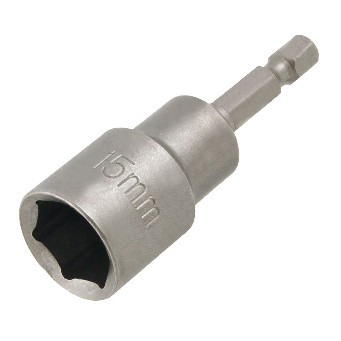 Harfington 65mm Length 15mm Hex Socket Nut Driver Setter Gray