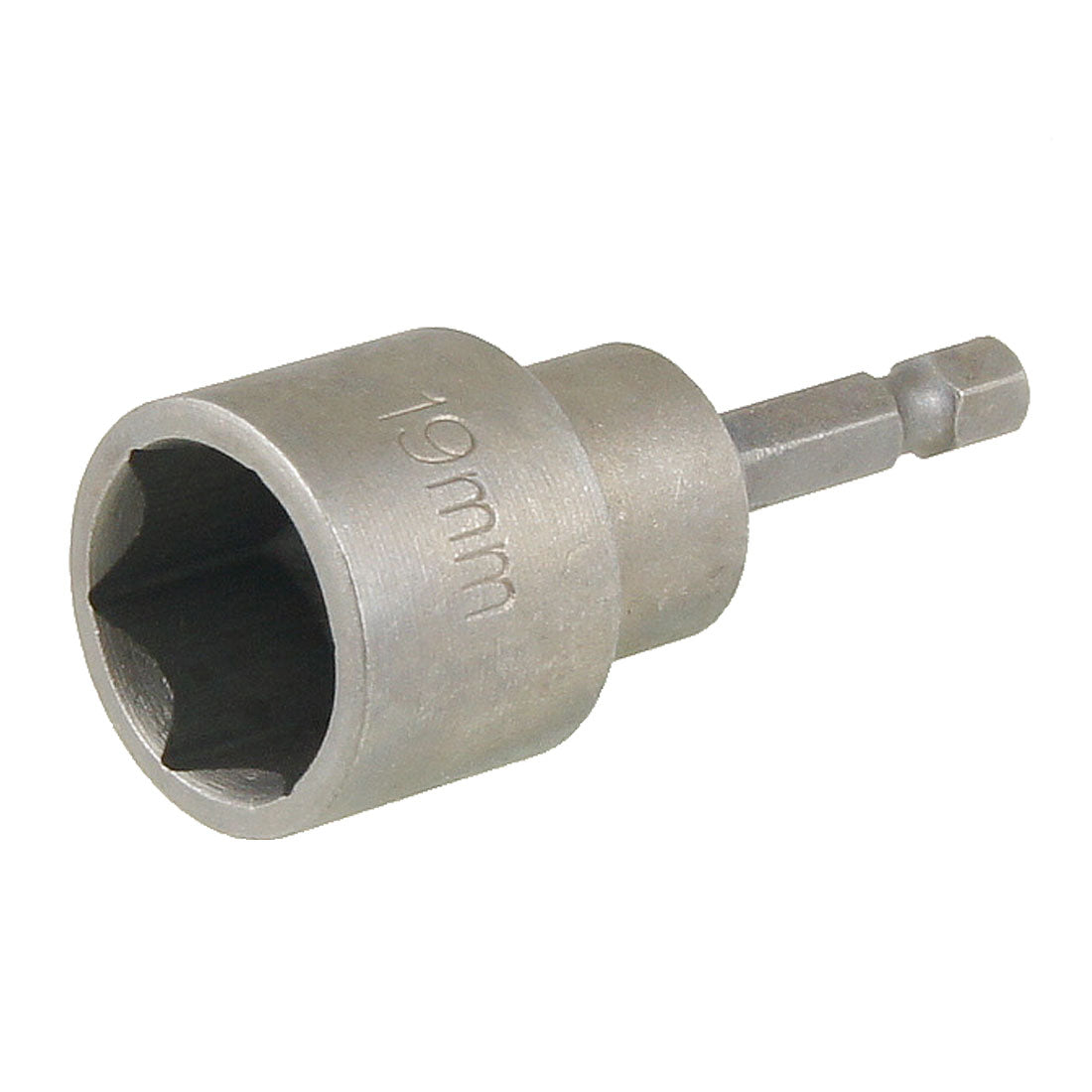 Harfington 65mm Length Magnetic 19mm Hex Socket Nut Driver Setter Gray