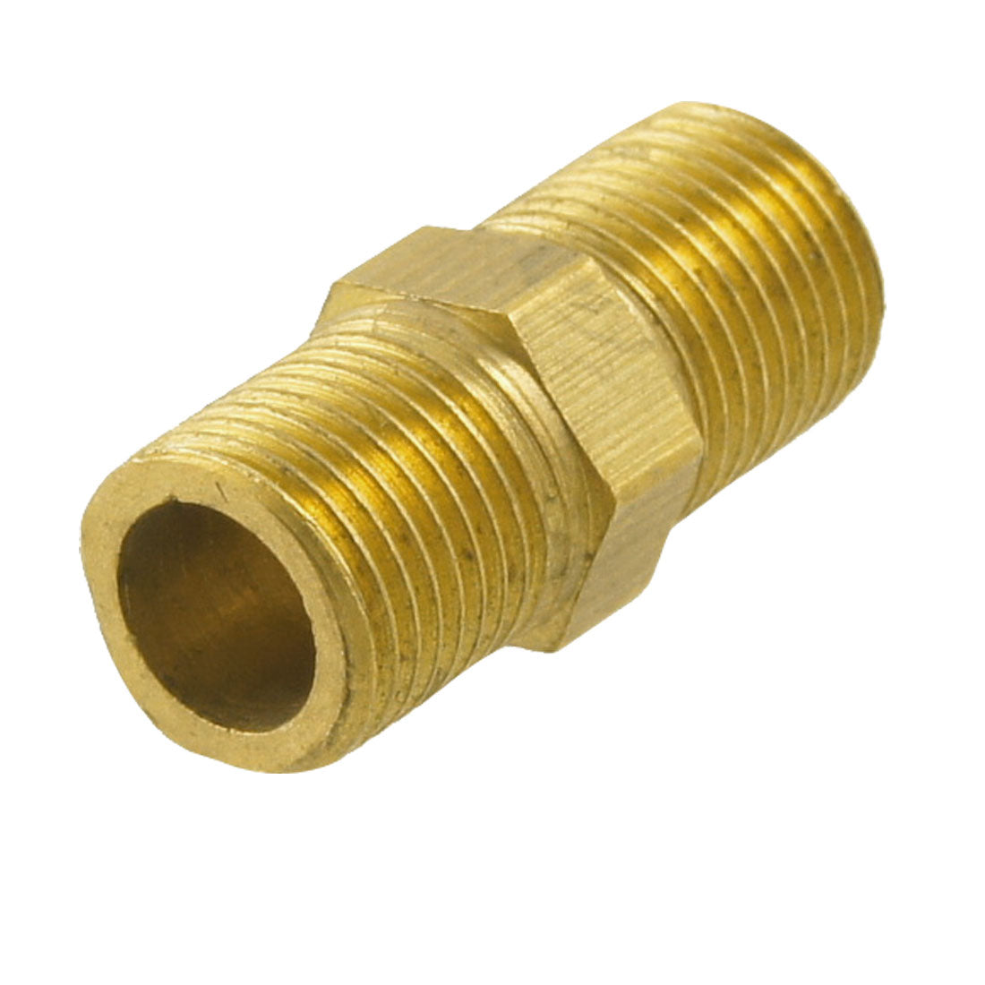 Harfington 18mm Long 1/8" PT to 1/8" PT Male Hex Nipple Reducing Connector Fitting