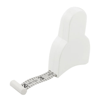 Harfington White Housing 1.52M 60 Inches Length Dual Scale Ruler Tape Measuring Tool