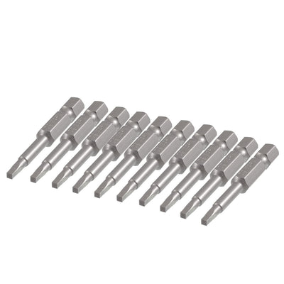 Harfington 10 Pcs 1/4" Hex 50mm Length 2.3mm x 2.3mm Square Head Screwdriver Bits