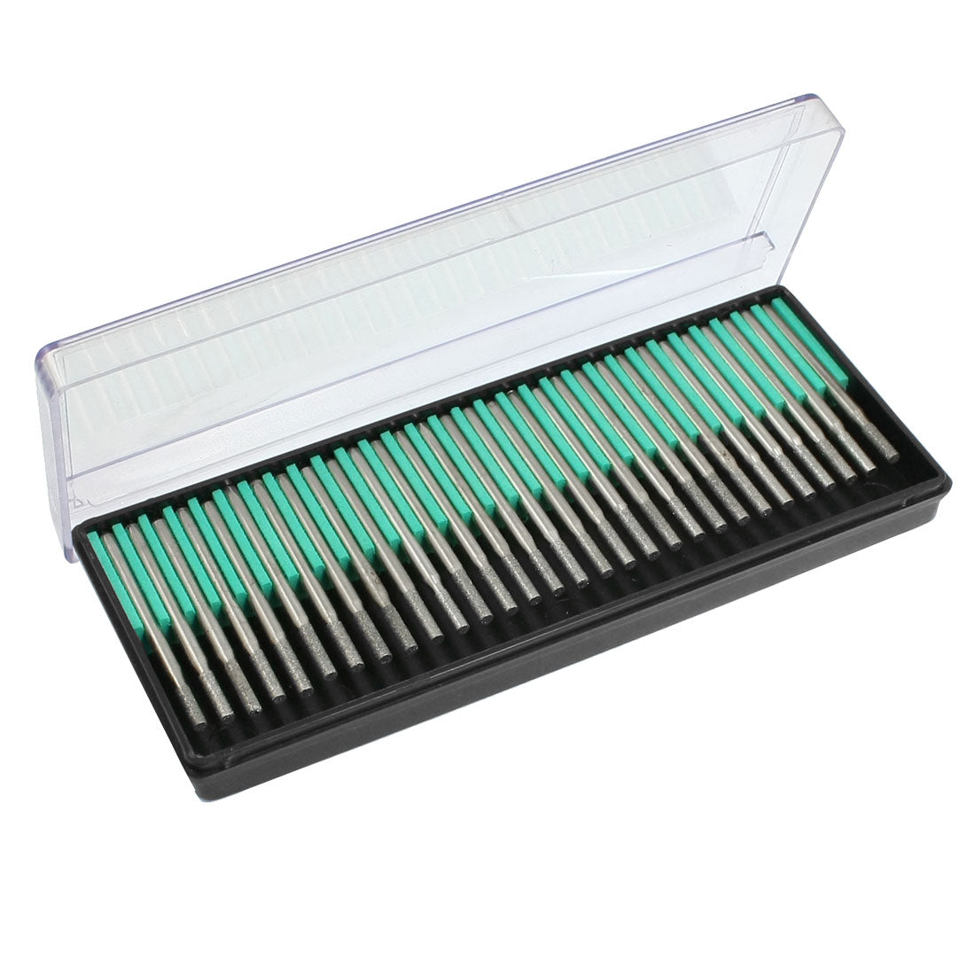 Harfington 30 Pcs 2.5mm Cylindrical Nose Grinding Diamond Mounted Point