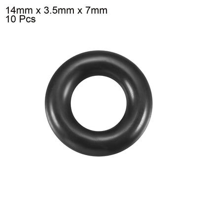 Harfington Nitrile Rubber O-Rings, Metric Buna-N Sealing Gasket Pack of 10