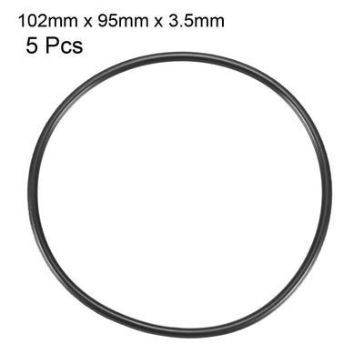 Harfington Nitrile Rubber O-Rings Metric Buna-N Sealing Gasket Pack of 5