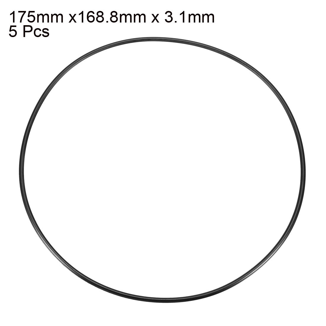 Harfington Nitrile Rubber O-Rings Metric Buna-N Sealing Gasket Pack of 5
