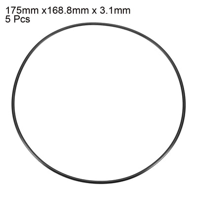 Harfington Nitrile Rubber O-Rings Metric Buna-N Sealing Gasket Pack of 5