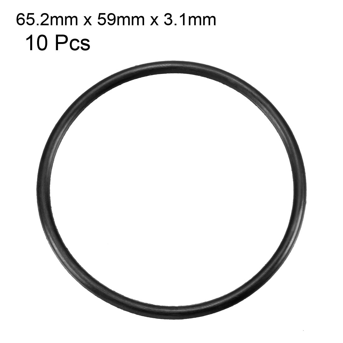 Harfington Nitrile Rubber O-Rings Metric Buna-N Sealing Gasket, Pack of 10