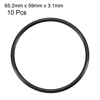 Harfington Nitrile Rubber O-Rings Metric Buna-N Sealing Gasket, Pack of 10