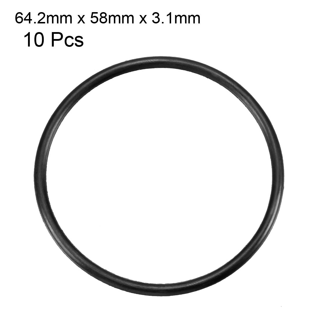 Harfington Nitrile Rubber O-Rings Metric Buna-N Sealing Gasket, Pack of 10