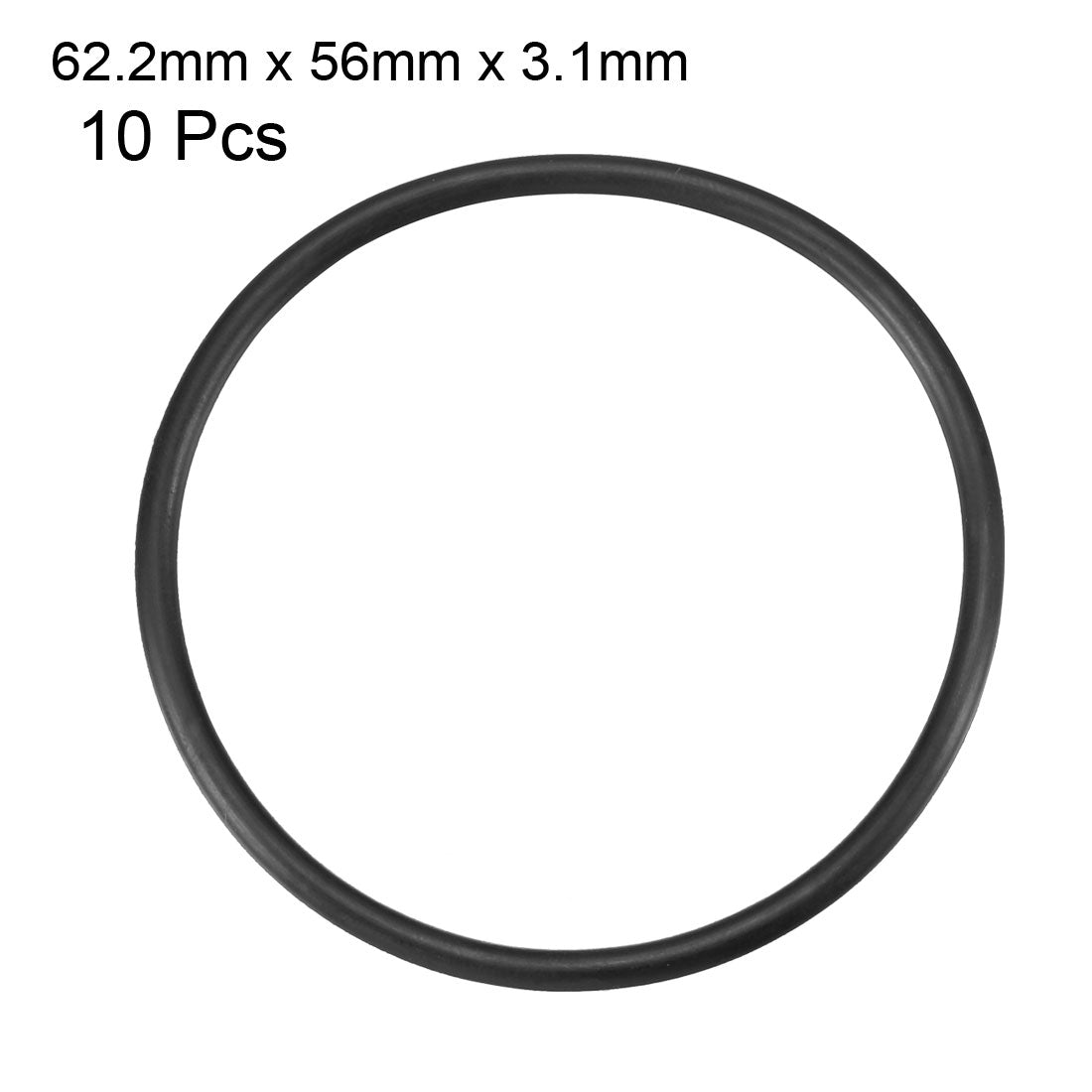 Harfington Nitrile Rubber O-Rings Metric Buna-N Sealing Gasket, Pack of 10