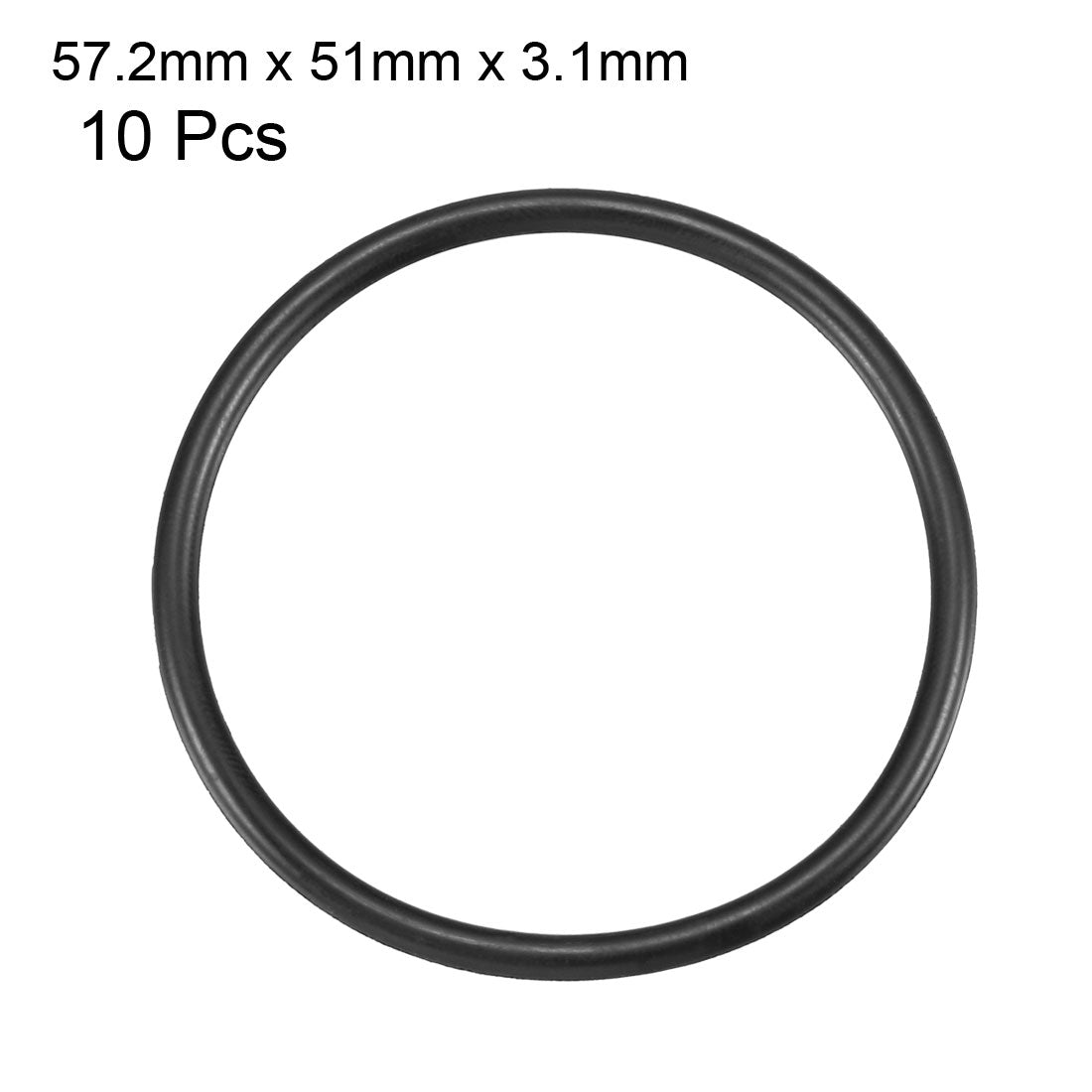 Harfington Nitrile Rubber O-Rings Metric Buna-N Sealing Gasket, Pack of 10