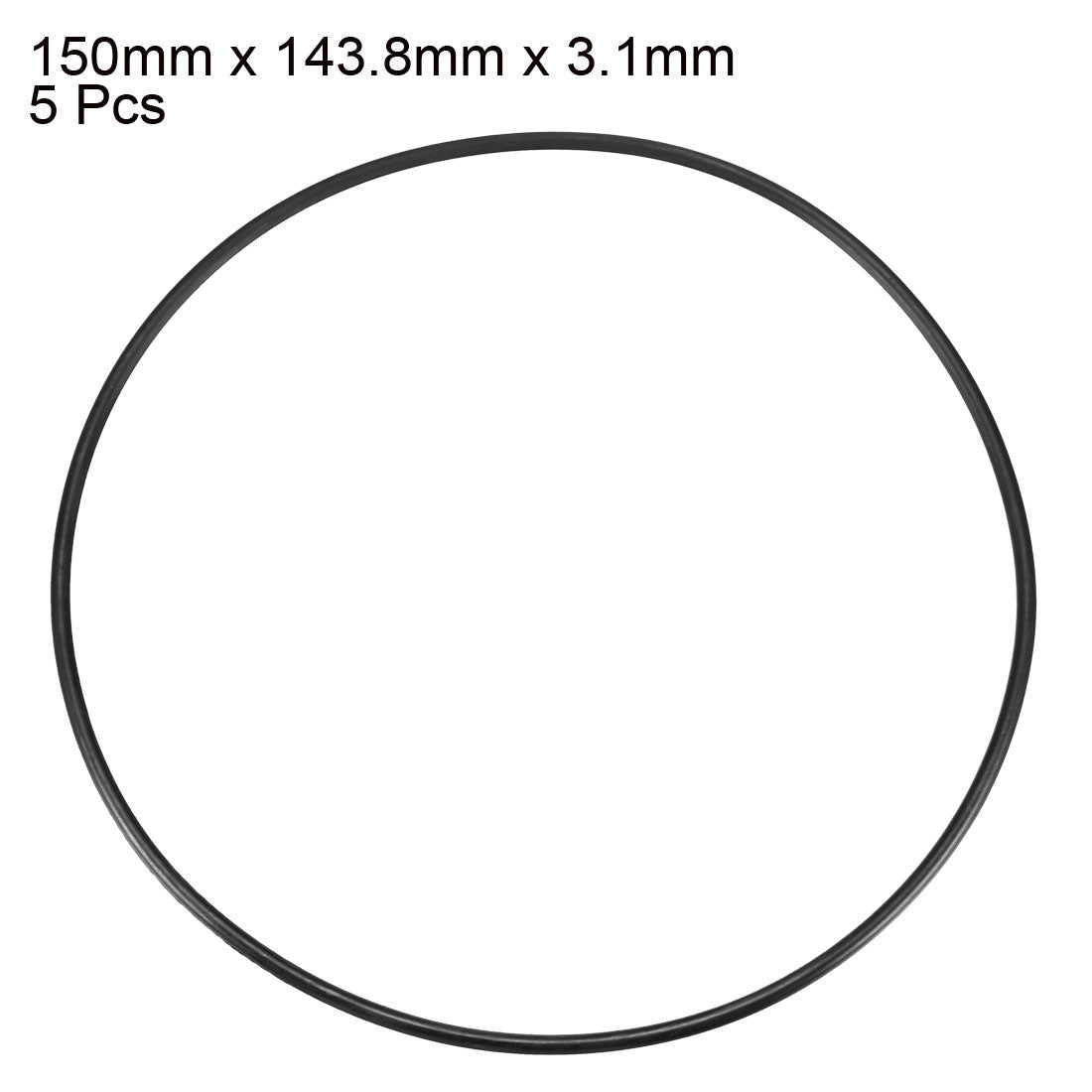 Harfington Nitrile Rubber O-Rings Metric Buna-N Sealing Gasket Pack of 5