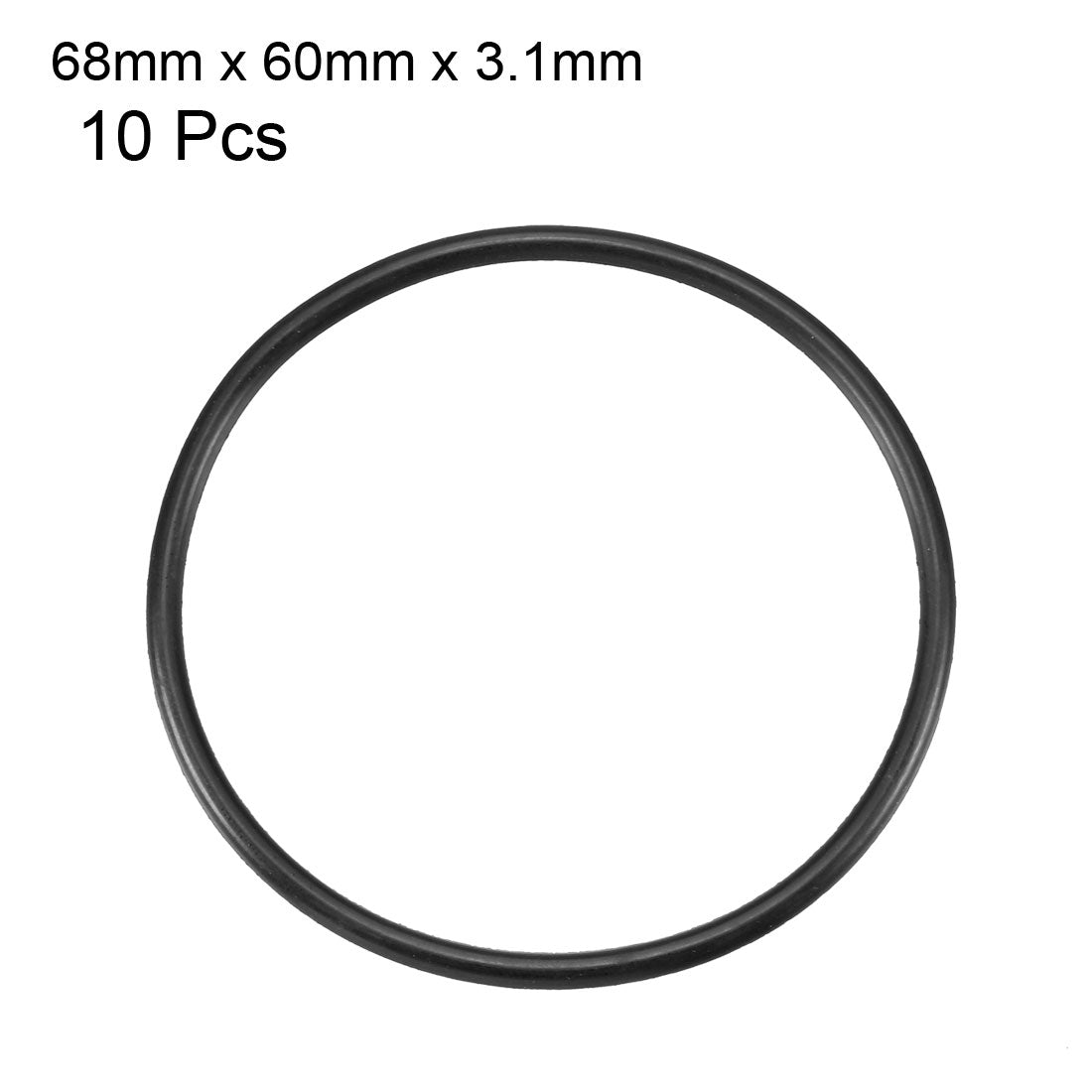 Harfington Nitrile Rubber O-Rings Metric Buna-N Sealing Gasket, Pack of 10