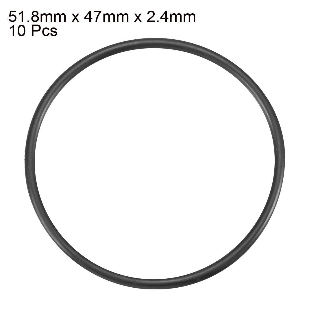 Harfington Nitrile Rubber O-Rings Metric Buna-N Sealing Gasket, Pack of 10