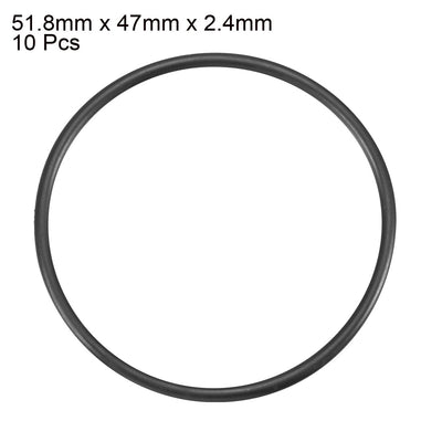 Harfington Nitrile Rubber O-Rings Metric Buna-N Sealing Gasket, Pack of 10
