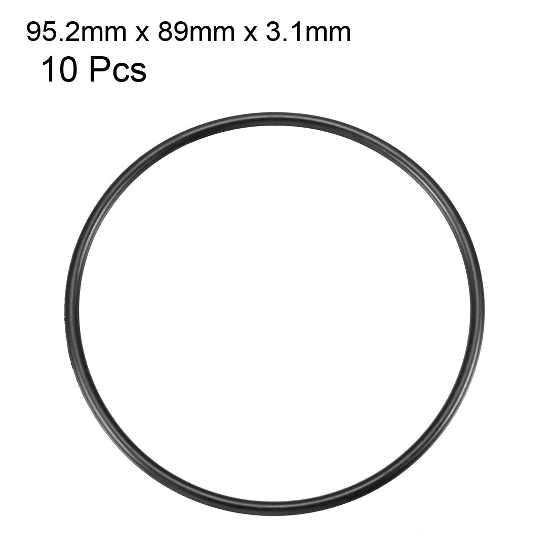 Harfington Nitrile Rubber O-Rings Metric Buna-N Sealing Gasket, Pack of 10