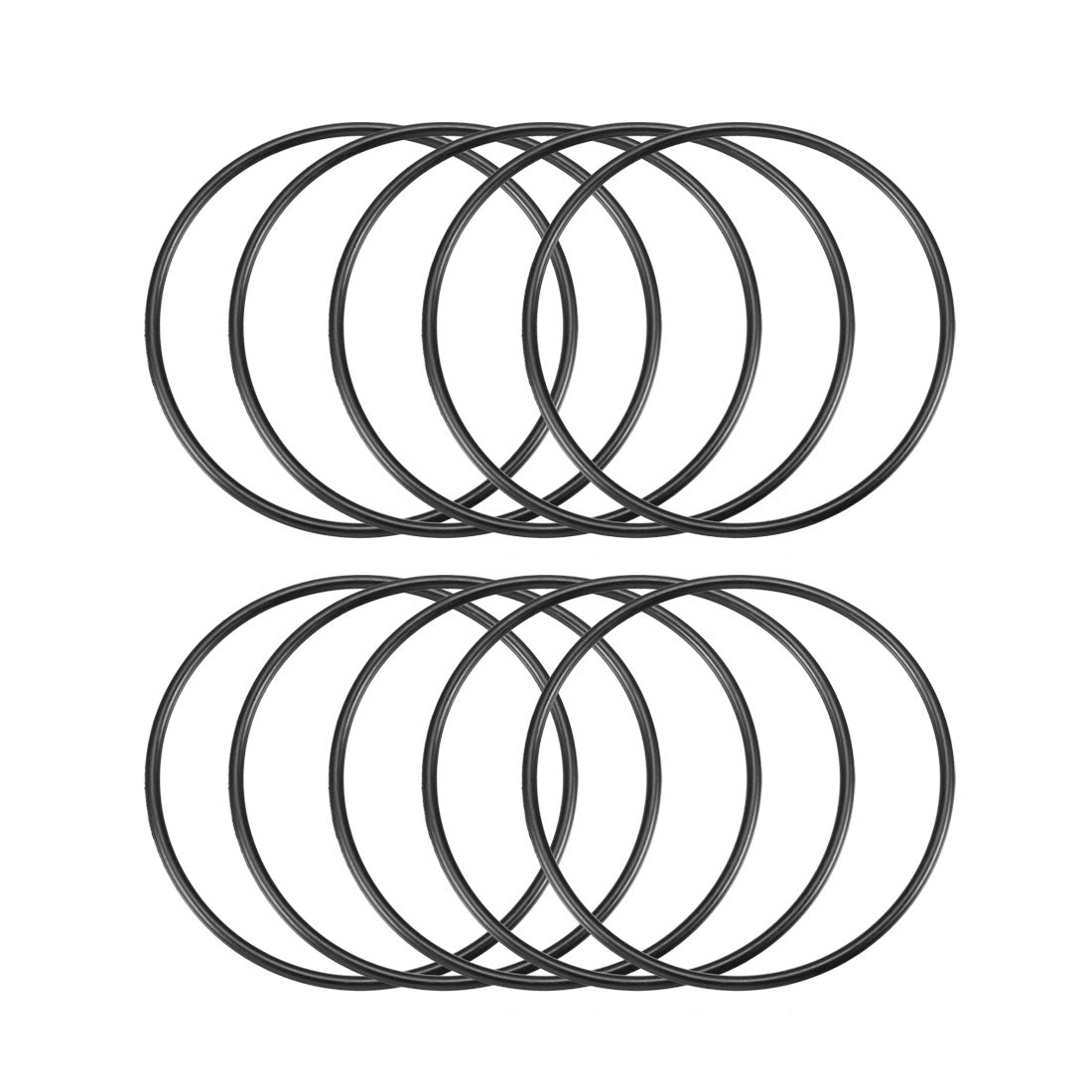 Harfington Nitrile Rubber O-Rings Metric Buna-N Sealing Gasket, Pack of 10