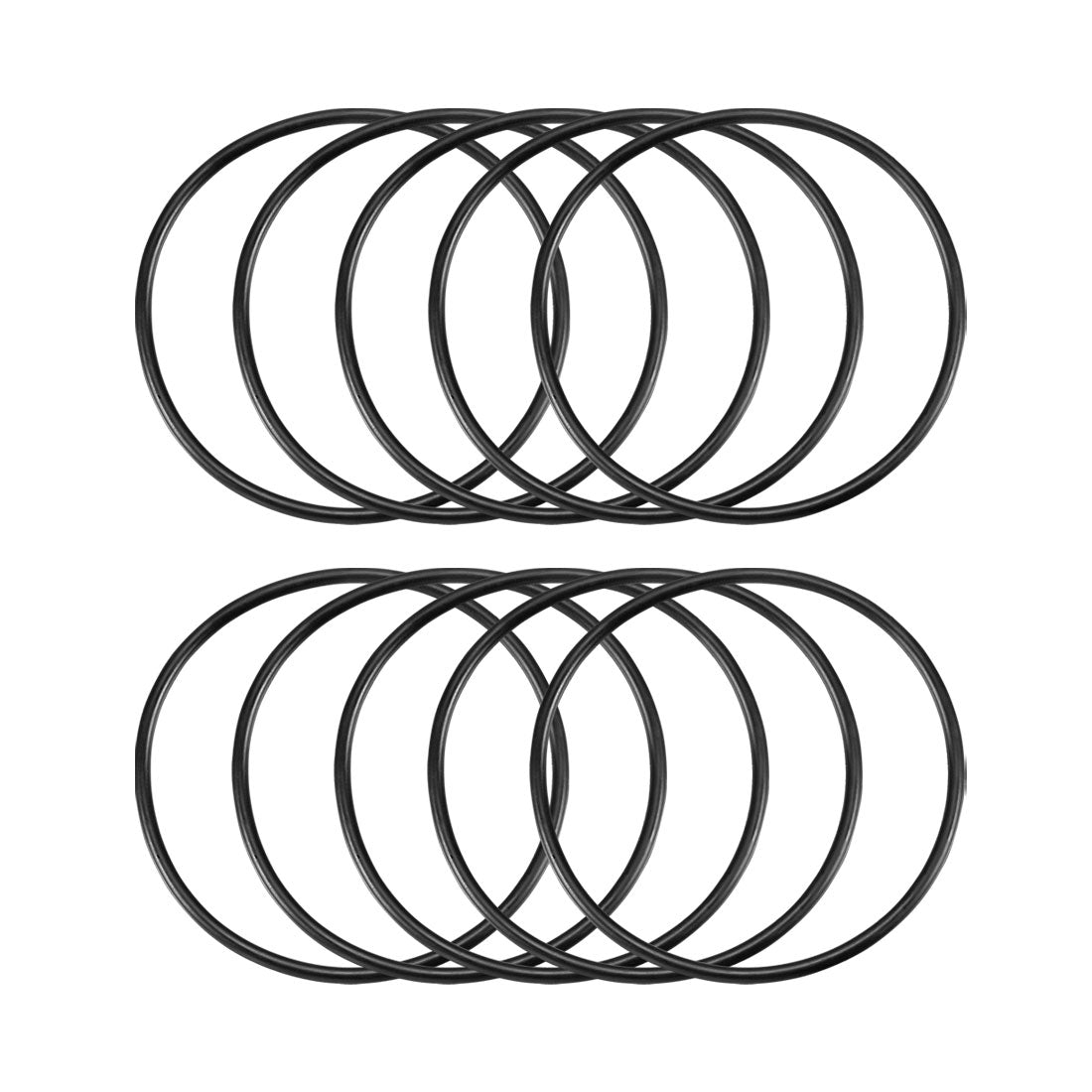 Harfington Nitrile Rubber O-Rings Metric Buna-N Sealing Gasket, Pack of 10