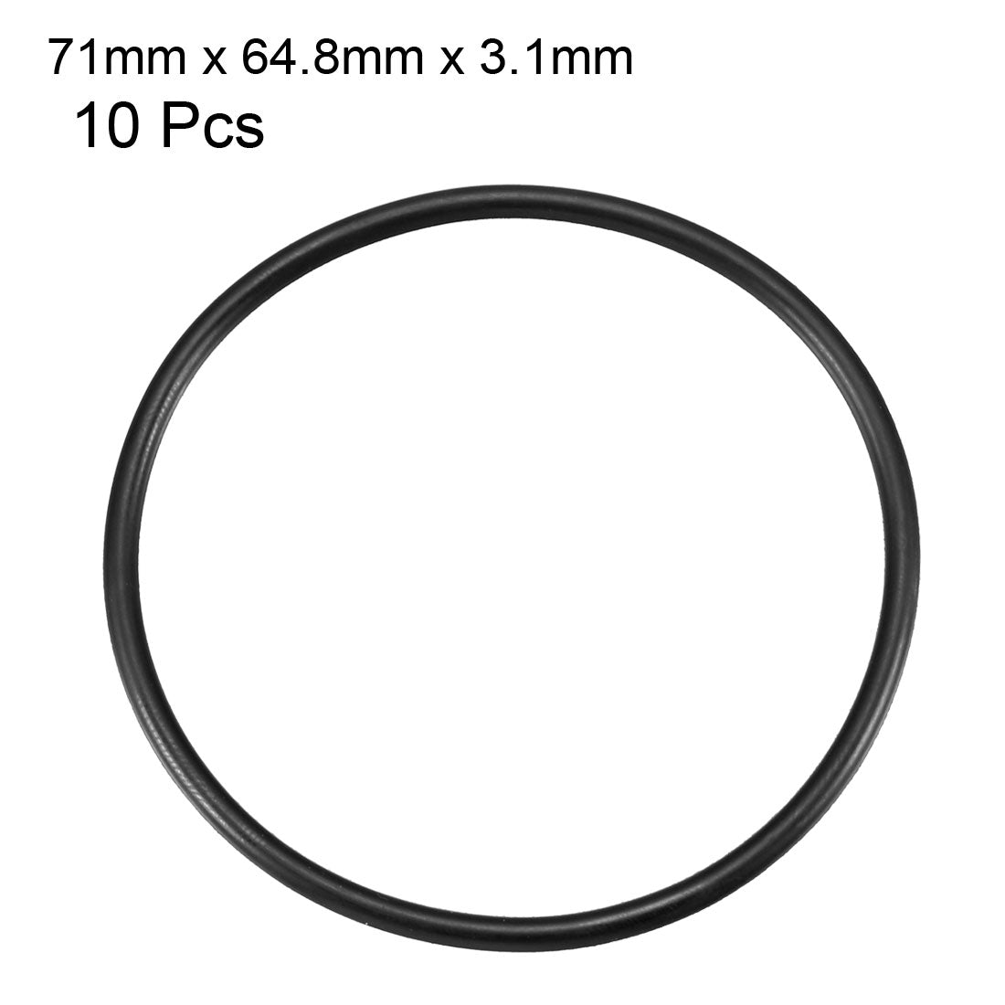 Harfington Nitrile Rubber O-Rings Metric Buna-N Sealing Gasket, Pack of 10