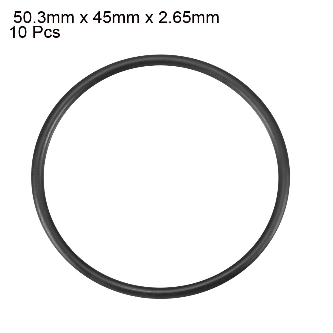 Harfington Nitrile Rubber O-Rings Metric Buna-N Sealing Gasket, Pack of 10