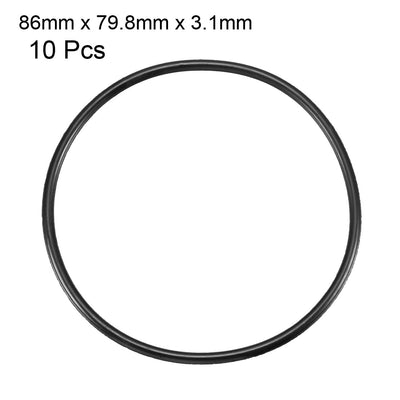 Harfington Nitrile Rubber O-Rings Metric Buna-N Sealing Gasket, Pack of 10
