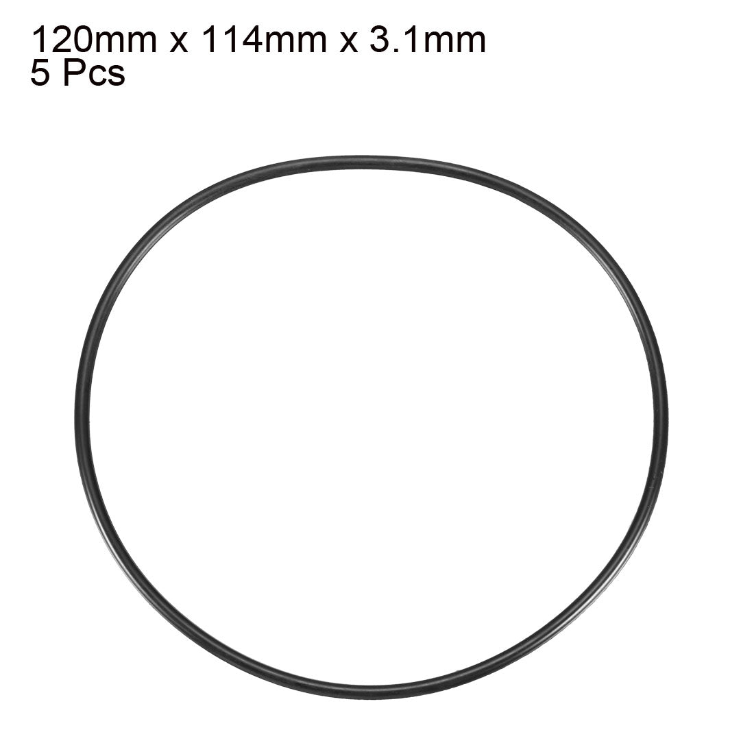 Harfington Nitrile Rubber O-Rings, Metric Buna-N Sealing Gasket Pack of 5