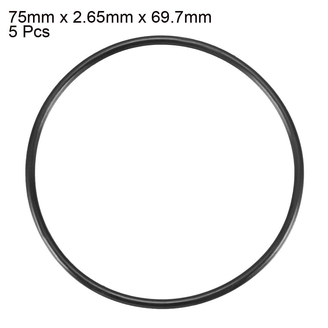 Harfington Nitrile Rubber O-Rings, Metric Buna-N Sealing Gasket Pack of 5