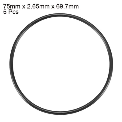 Harfington Nitrile Rubber O-Rings, Metric Buna-N Sealing Gasket Pack of 5
